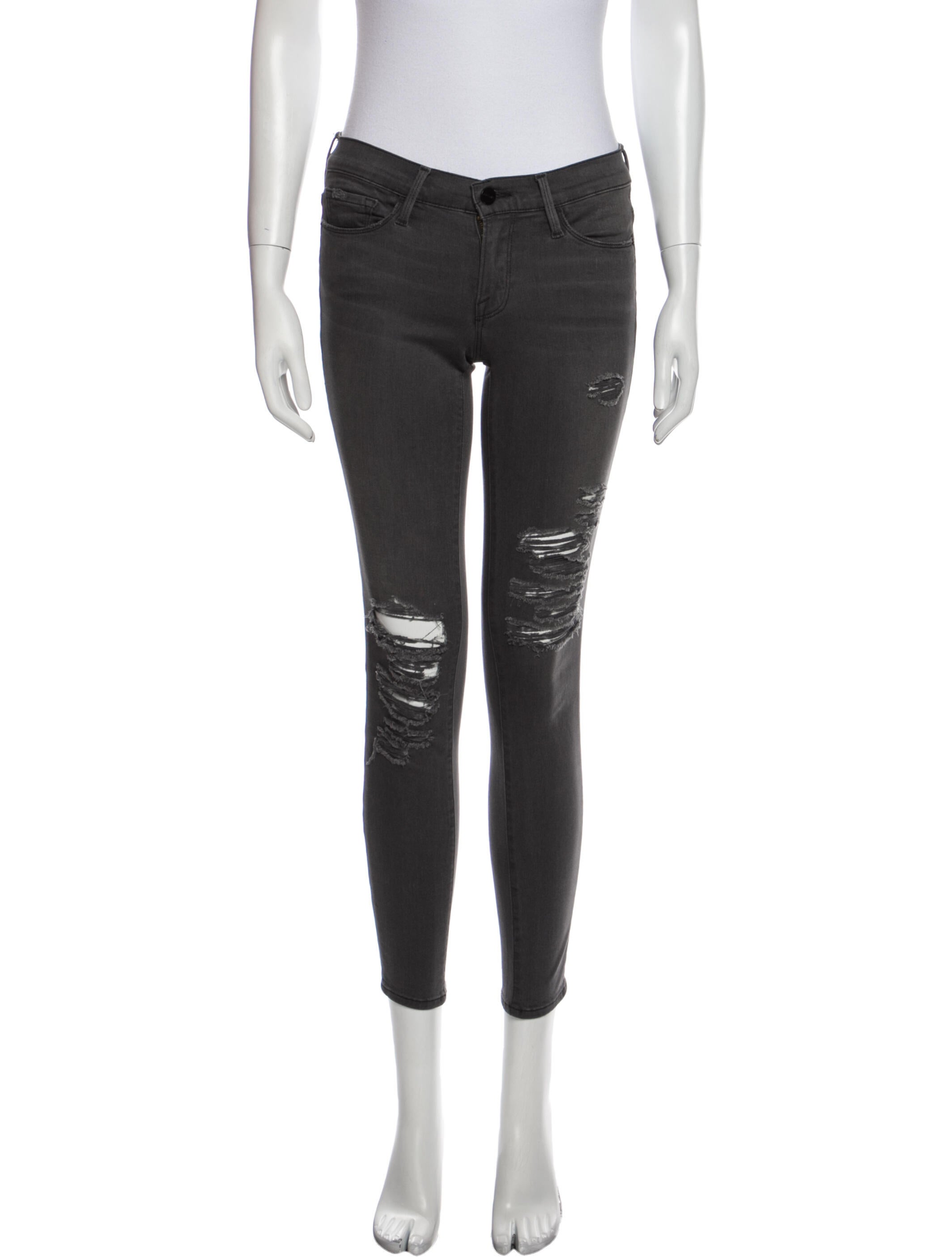 FRAME Low-Rise Skinny Leg Jeans